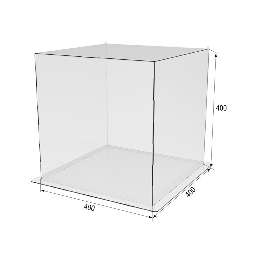 Коробка акрилова EKOSTAR 400х400х400 з кришкою Київ - фото 3