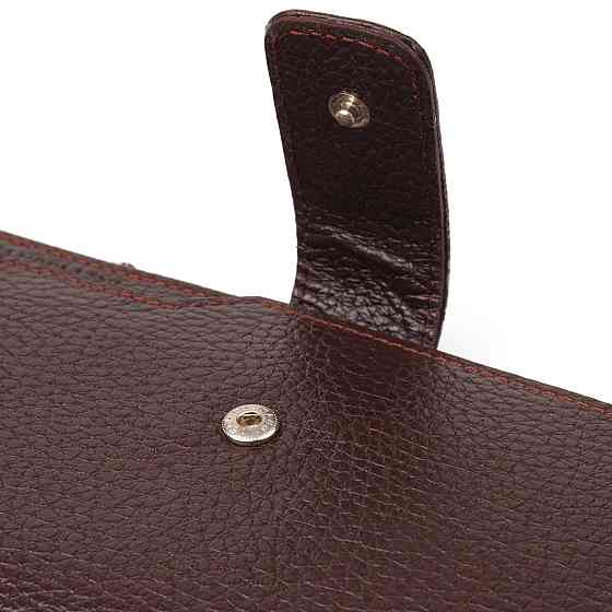 Стильный женский вертикальный кошелек из натуральной кожи CANPELLINI 21642 Коричневый Киев