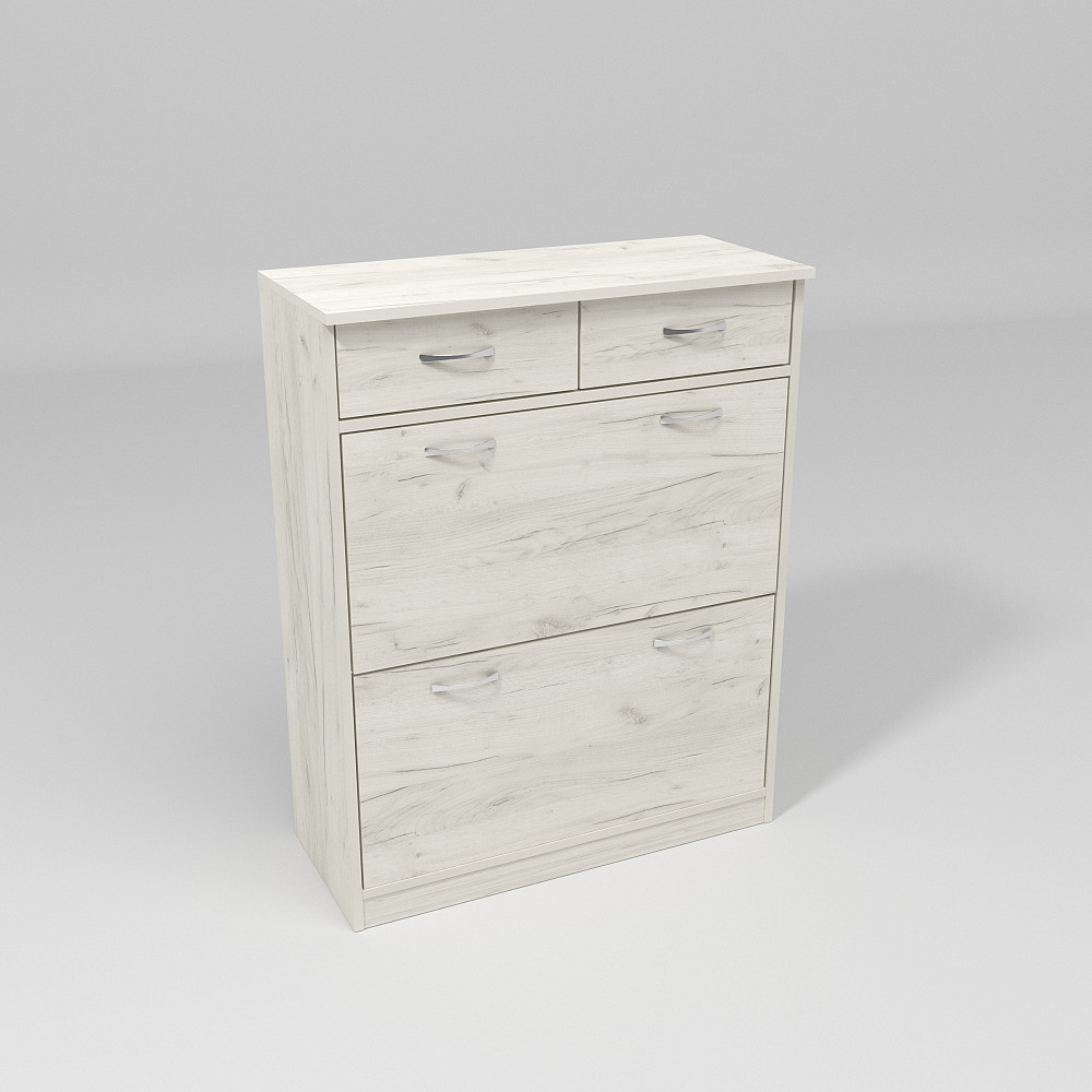 Тумба для обуви №2, Дуб Крафт Білий, 800/350/1010 Львов - изображение 4