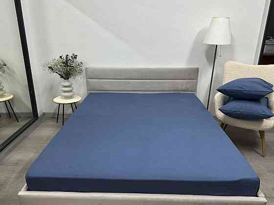 Ecotton Простирадло на резинці Ecotton 180х200 см фланель з бавовни Blue синій Киев