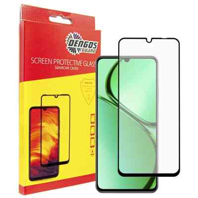 Стекло защитное Dengos Full Glue Realme C63 (black) (TGFG-370) Винница