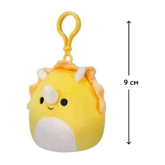 М'яка іграшка на кліпсі Squishmallows – Трицератопс (9 cm) Дніпро