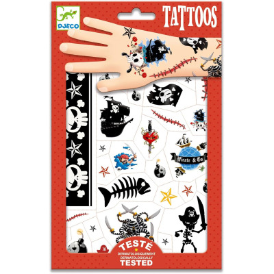 Набір для творчості Djeco Наклейки на тіло Пірати (DJ09584) Вінниця - фото 1