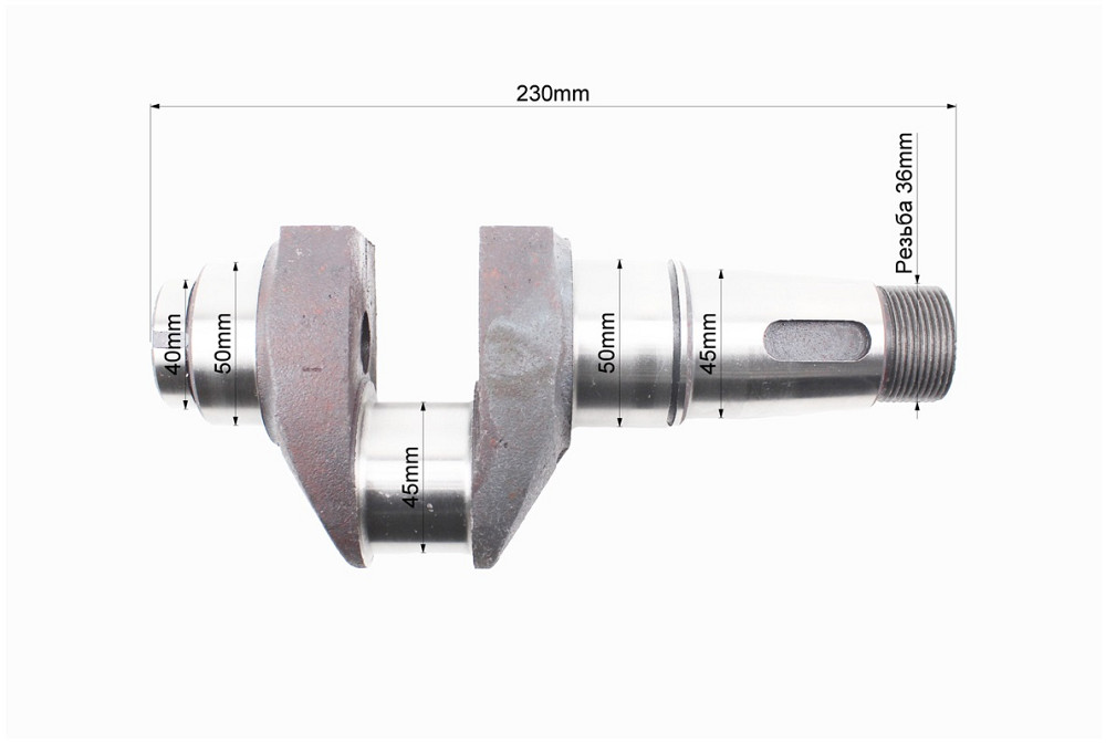 Колінвал R180NM з канавкою під ст. кільце Київ - фото 3