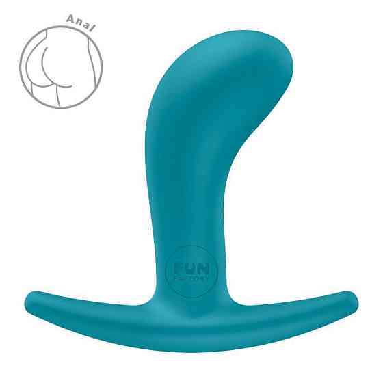 Анальна пробка Fun Factory BOOTIE S Aquamarine, діаметр 2,8 см, тонкий обмежувач Sex Aura Київ