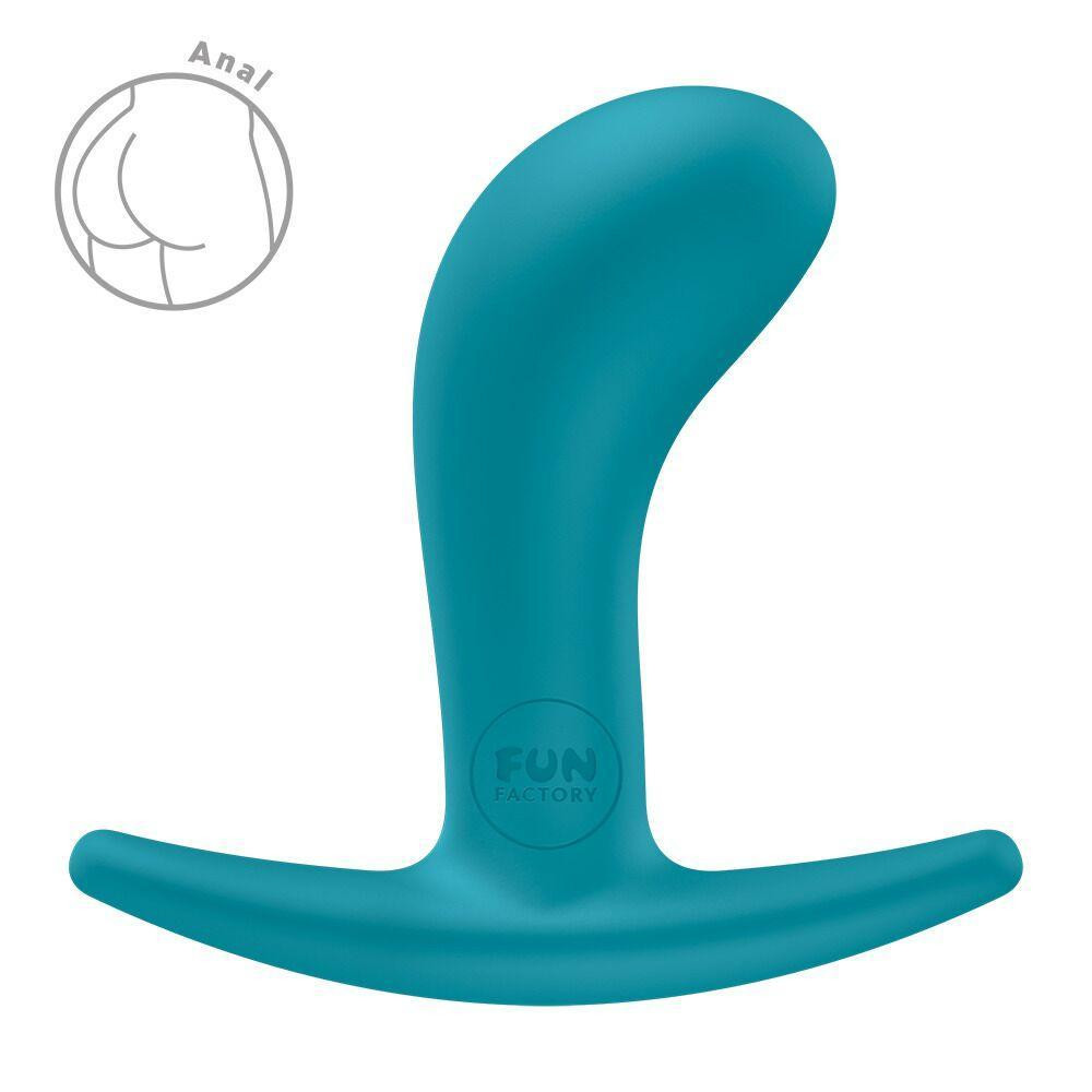 Анальна пробка Fun Factory BOOTIE S Aquamarine, діаметр 2,8 см, тонкий обмежувач Sex Aura Київ - фото 1