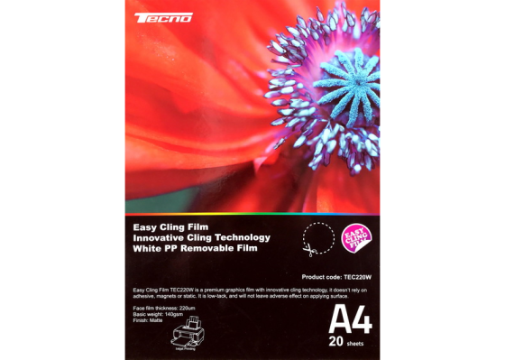 Фотопленка tecno Easy Cling Film A4 20psc TEC220W Tecno-A4-TEC220W Одесса