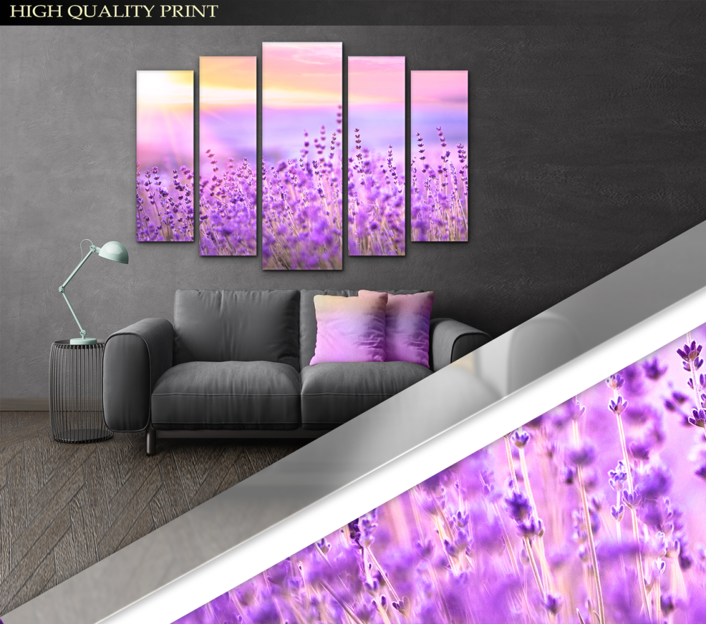 Модульна картина Полі Квітів Art-340_5 ( 80х118см ) Київ - фото 3