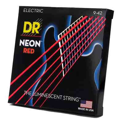 Струни для гітари DR Strings NEON Red Electric - Light (09-42) (NRE-9) Вінниця