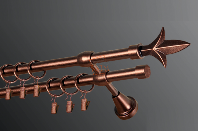 Карниз металевий КМ мідь Ø 16 мм Бровари - фото 2