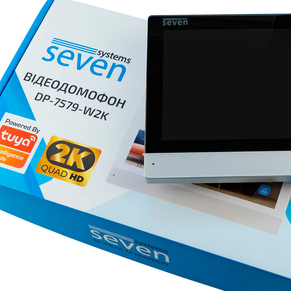Відеодомофон 7 дюймів з Wi-Fi SEVEN DP-7579-W2K black Київ - фото 10