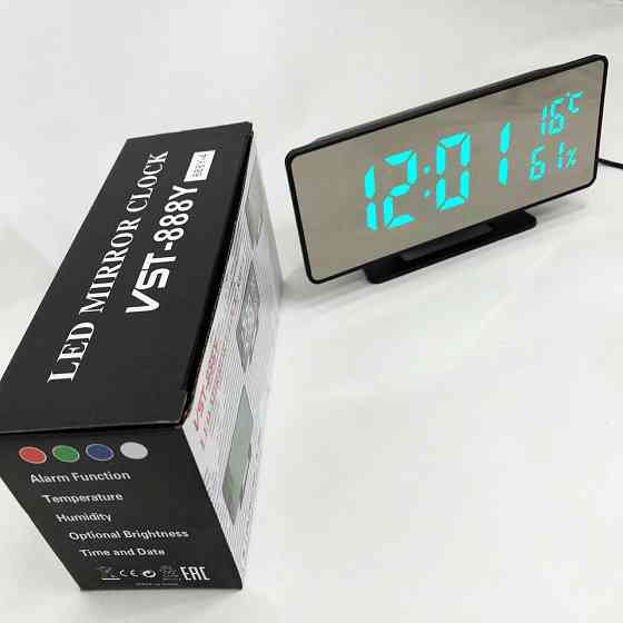 Часы электронные настольные с дисплеем VST-888Y, Часы с указанием температуры влажности TR-53 Киев