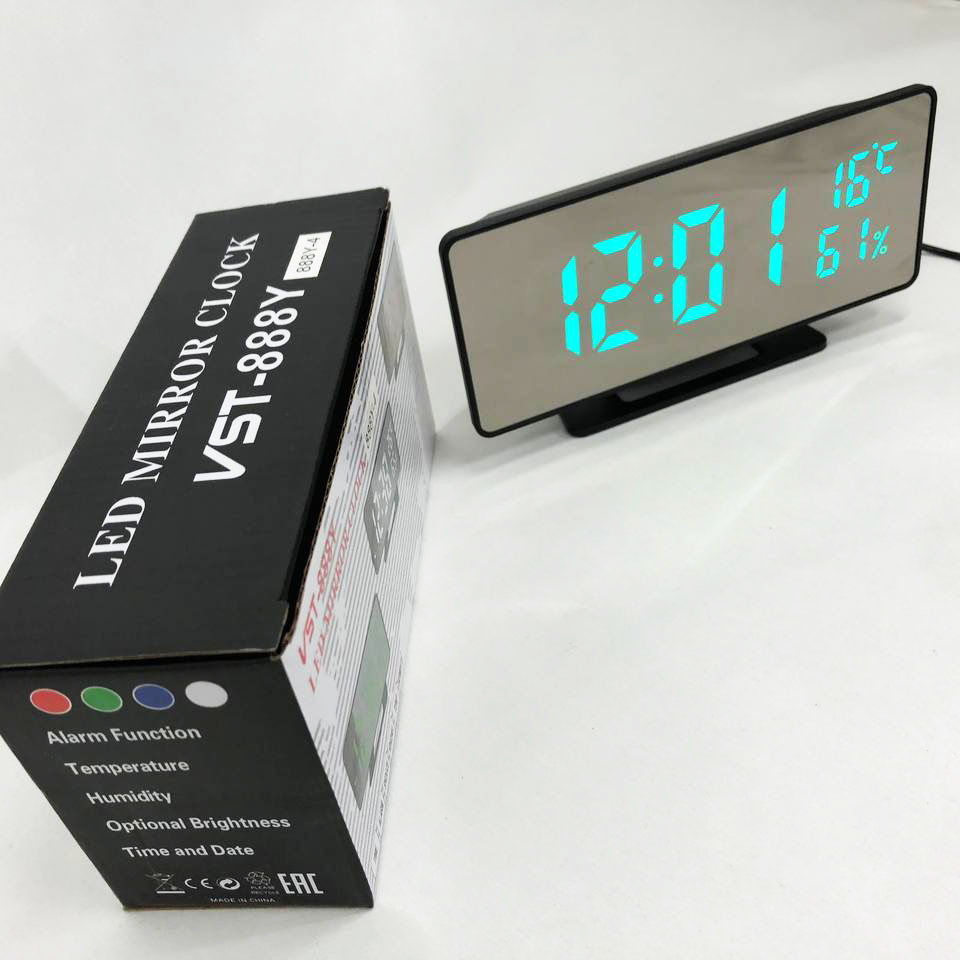 Настільний електронний годинник з великими цифрами, Настільний електронний цифровий годинник TR-53 Київ - фото 6