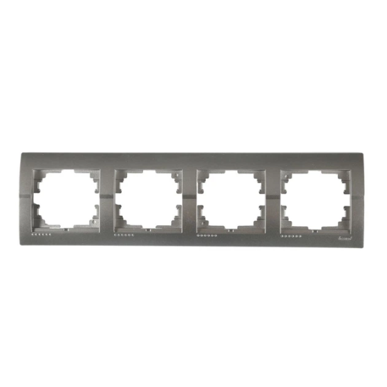 DERIY Рамка 4-а горизонтальна темно-сірий металік Lezard Харків