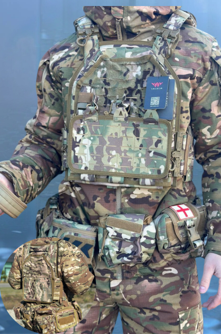 Штурмова армійська yakeda плитоноска з рпс і підсумами комплект плитоноска з РПС Yakeda  зі швидким скиданням   WAR Львів - фото 1