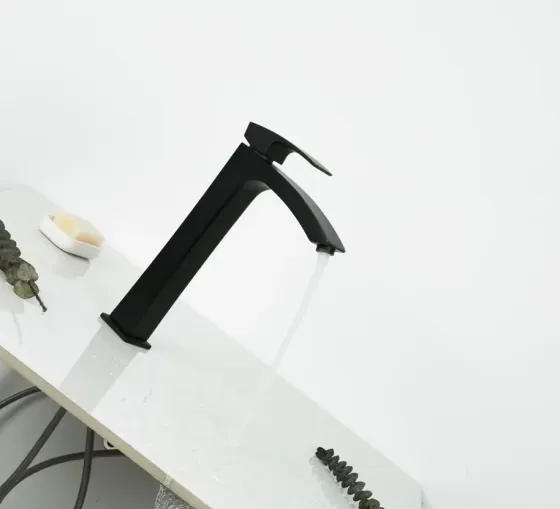 Змішувач для раковини високий GAPPO G1007-16, чорний Київ