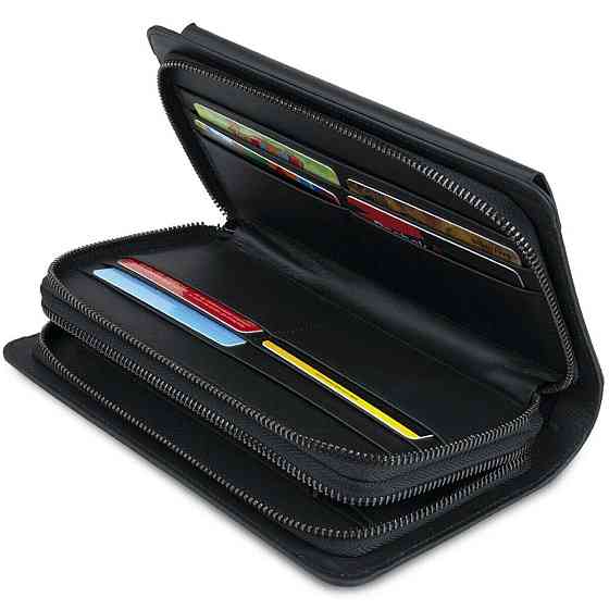 Клатч чоловіча з натуральної шкіри Vintage 14833 Чорний Київ