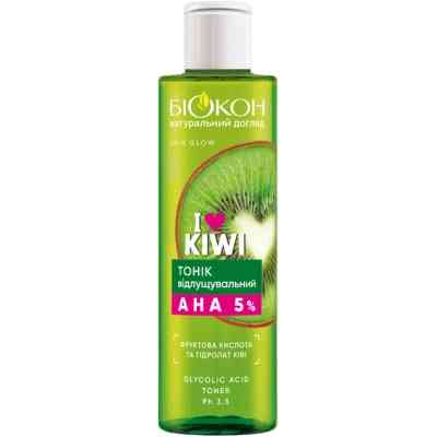 Тоник для лица Біокон I Love Kiwi Отшелушивающий 200 мл (4823110302910) Винница