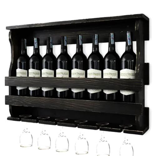 Настенная винная полка 