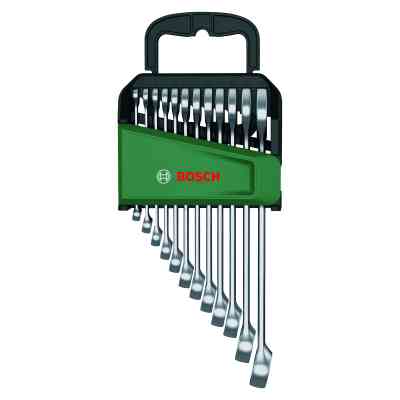 Ключ Bosch гаечный, набор 12шт, комбинированный, 6-19мм, CrV (1.600.A02.Z9D) Винница