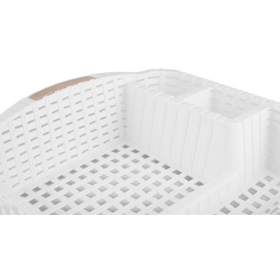 Сушилка для посуды Violet House 0757 Ротанг White (0757 Роттанг WHITE сушка д/пос.4) Винница - изображение 3