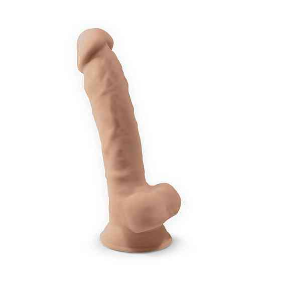 Фаллоимитатор SilexD Tomas Flesh (MODEL 1 size 9in), двухслойный, силикон+Silexpan, диаметр 4,9см Sex Aura Киев