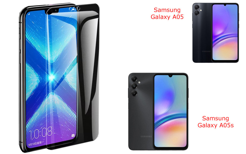 Защитное стекло NeoGlass для Samsung Galaxy A05, Galaxy A05s – ультрапрозрачное и устойчивое Киев - изображение 2