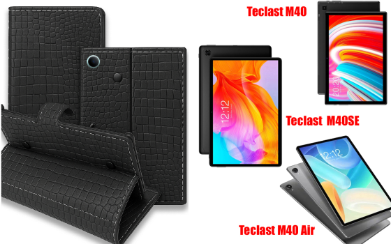 Книга-трансформер для планшета Teclast M40, M40Se, M40 Air, цвет Black Krokodil Black Киев