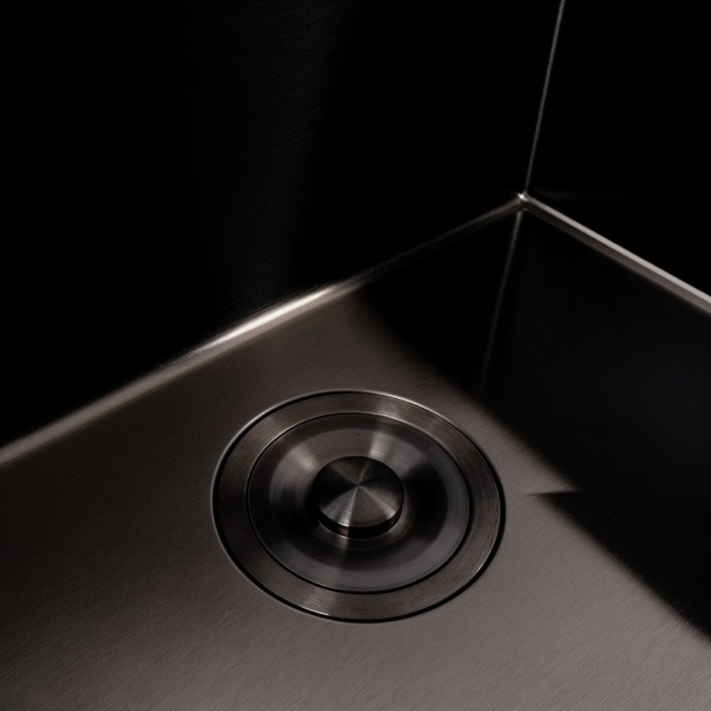 VALESO Кухонна мийка 50*40 PVD чорна Valeso Handmade (3,0/0,8) Киев - изображение 5