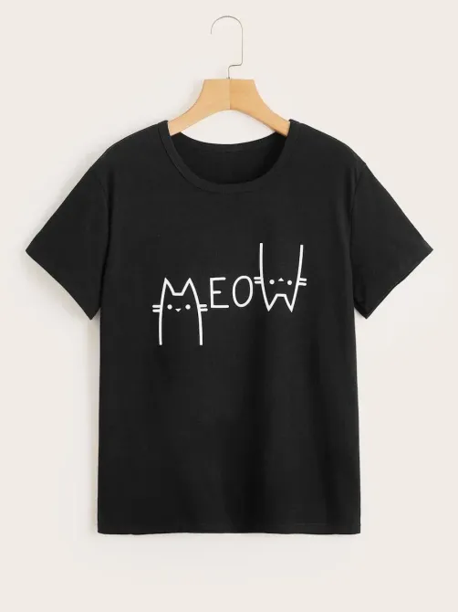 Футболка жіноча з принтом  46 Чорний 2664084881 Дніпро - фото 1