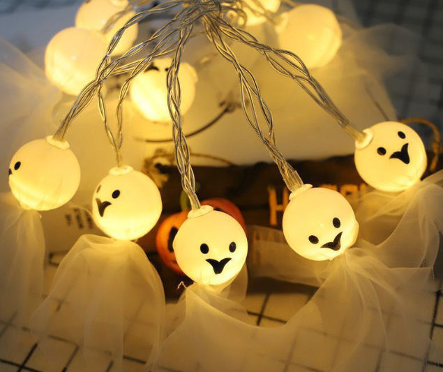 Гирлянда на Хэллоуин Привидение 150 см 10 led теплый белый Киев - изображение 7