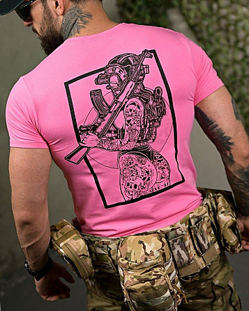 Бавовняна футболка AK-47 pink ПП7757 Київ - фото 5