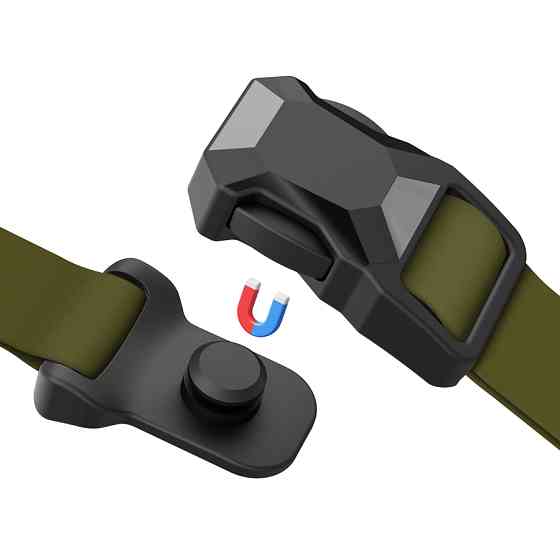 Нашийник для собак водостійкий WAUDOG Magnet c QR паспортом, магнітна пряжка-фастекс, M, Ш 20 м Коломыя