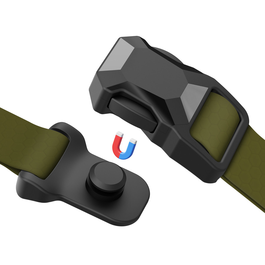 Нашийник для собак водостійкий WAUDOG Magnet c QR паспортом, магнітна пряжка-фастекс, M, Ш 20 м Коломия - фото 3