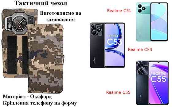 Тактический чехол для OPPO Find X8 Ultra, крепится к снаряжению на липучке Киев