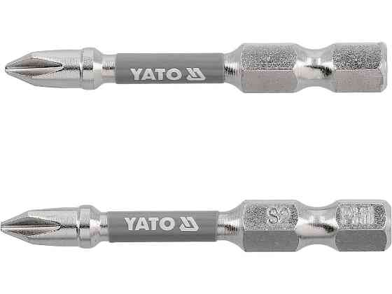 Насадка викруткова YATO PH1 х 50 мм. HEX 1/4", покрита нікелем, 2шт.[10] Одеса