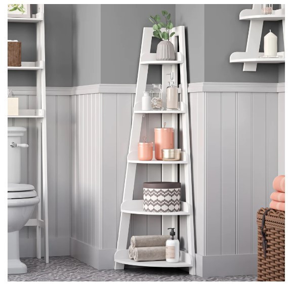 Стелаж кутовий для ванної "Лібра" зефір Миколаїв - фото 1