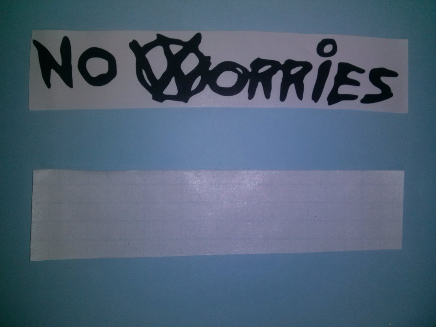 Наклейка no worries-не турбуйся на авто Київ - фото 4
