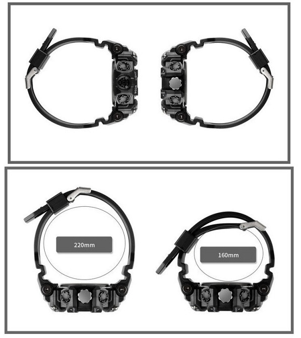 Мужские спортивные наручные часы Skmei 1742 Hamlet (Черные) Винница - изображение 11