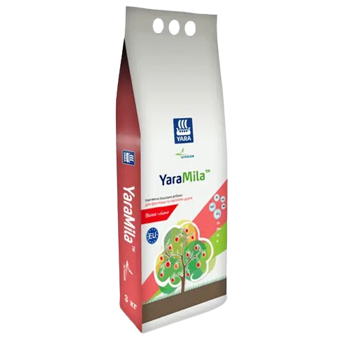 Добриво для фруктових та горіхових дерев комплексне безхлорне 3кг Весна-Літо Yara Mila Житомир