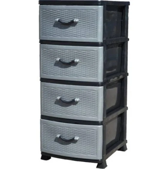 Комод Effe 4 ящика серый Харьков - изображение 4