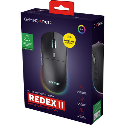 Мышка Trust GXT 926 Redex II Wireless/USB-A/USB-C Black (25126) Винница - изображение 2