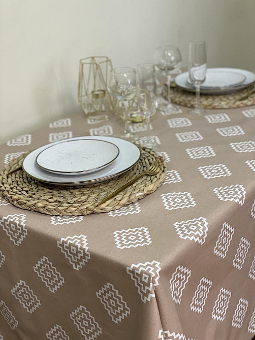 Ecotton Скатертина Ecotton DUCK 170х220 см водовідштовхувальна бежева 1003-11 Beige Коломия - фото 1