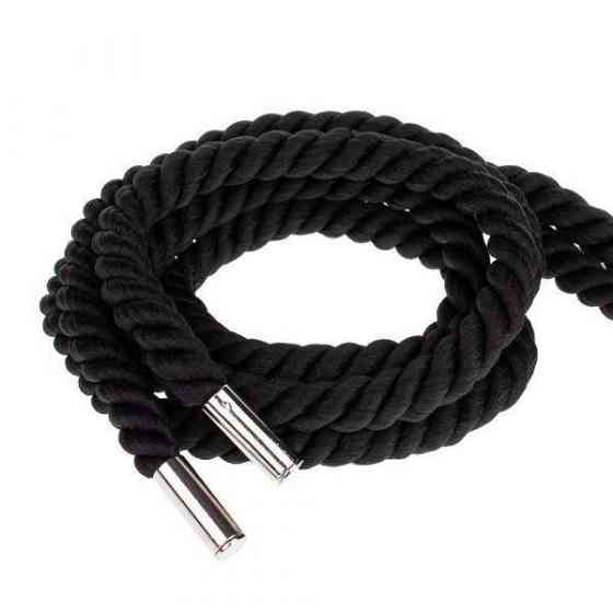 Мотузка для бондажу Premium Silky 3M, Black Sex Aura Київ