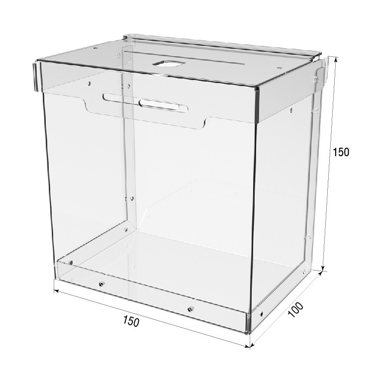 Ящик EKOSTAR с замком для сбора денег 150x150x100 мм. Объем 2,2 литра. Киев - изображение 4