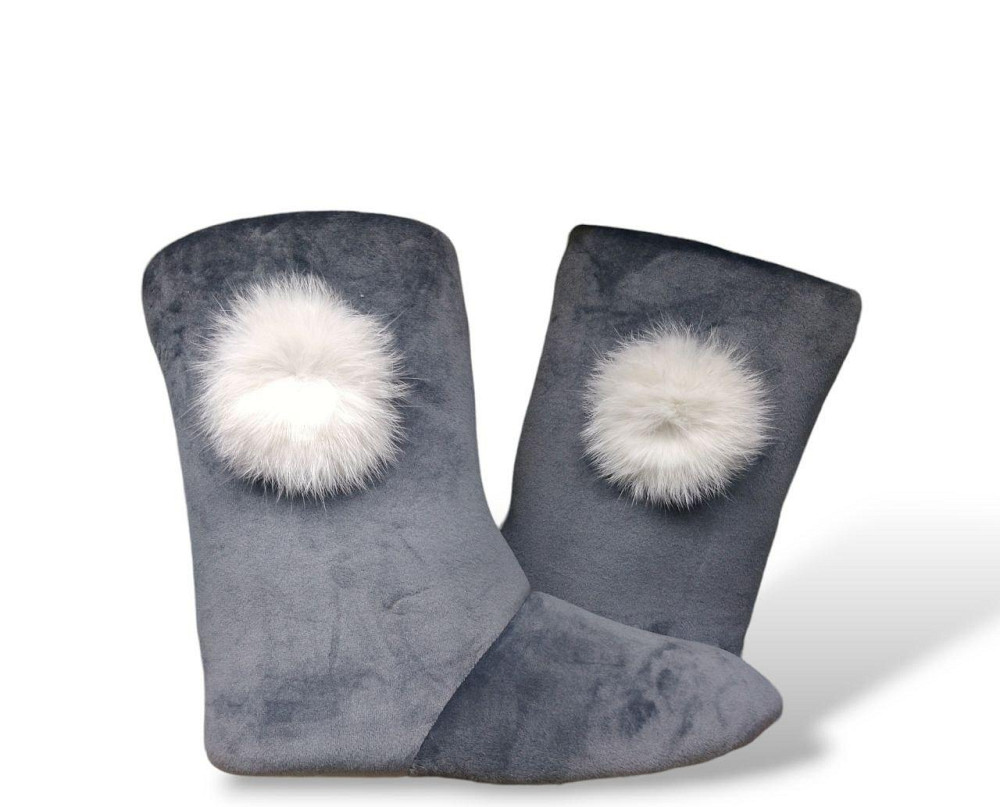 Женские домашние тапочки сапожки теплые на овчине PaGo комнатные сапожки угги Одесса - изображение 4