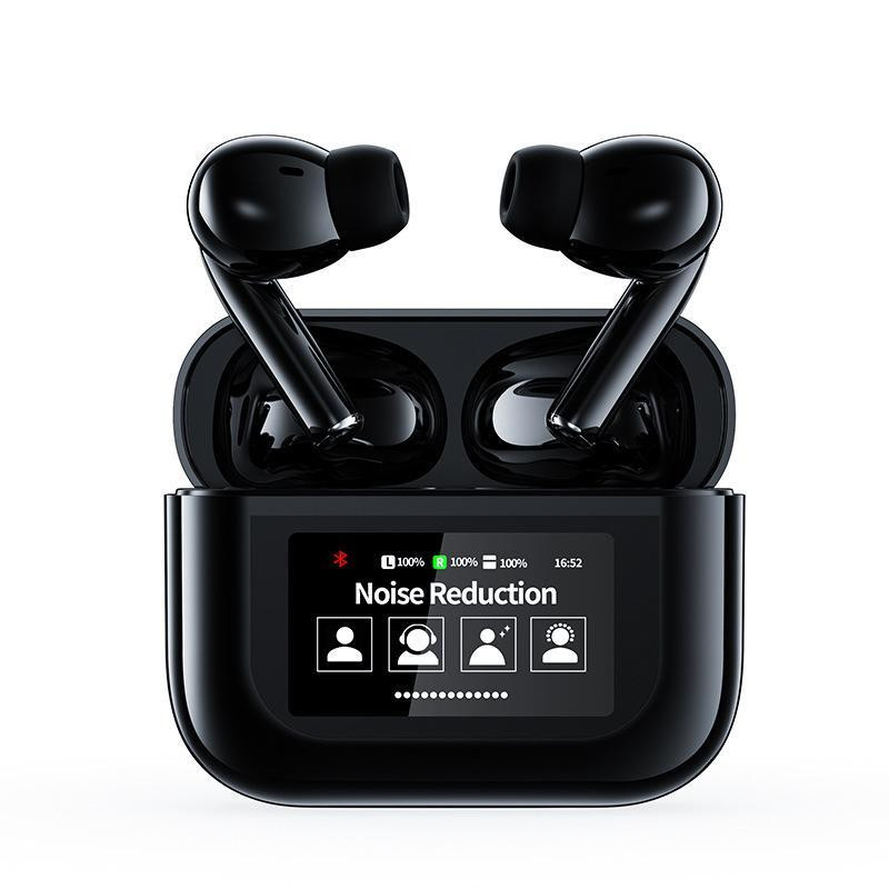 Бездротові Bluetooth навушники TWS Bluetooth 5.3 з сенсорним LCD дисплеєм, ANC шумозаглушенням, Hi-Fi, вологозахист Київ - фото 9