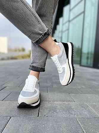 ALEX BENZ Кросівки жіночі ALEX BENZ DJ66 сірі (весна-осінь, шкіра+замша натуральна) (5014) Коломия