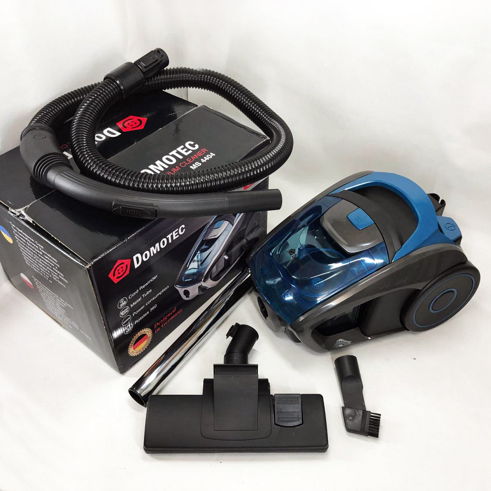 Звичайний пилосос для дому Domotec, Колбовий безмішковий потужний пилосос з миючим контейнером UA-46 Львів - фото 6