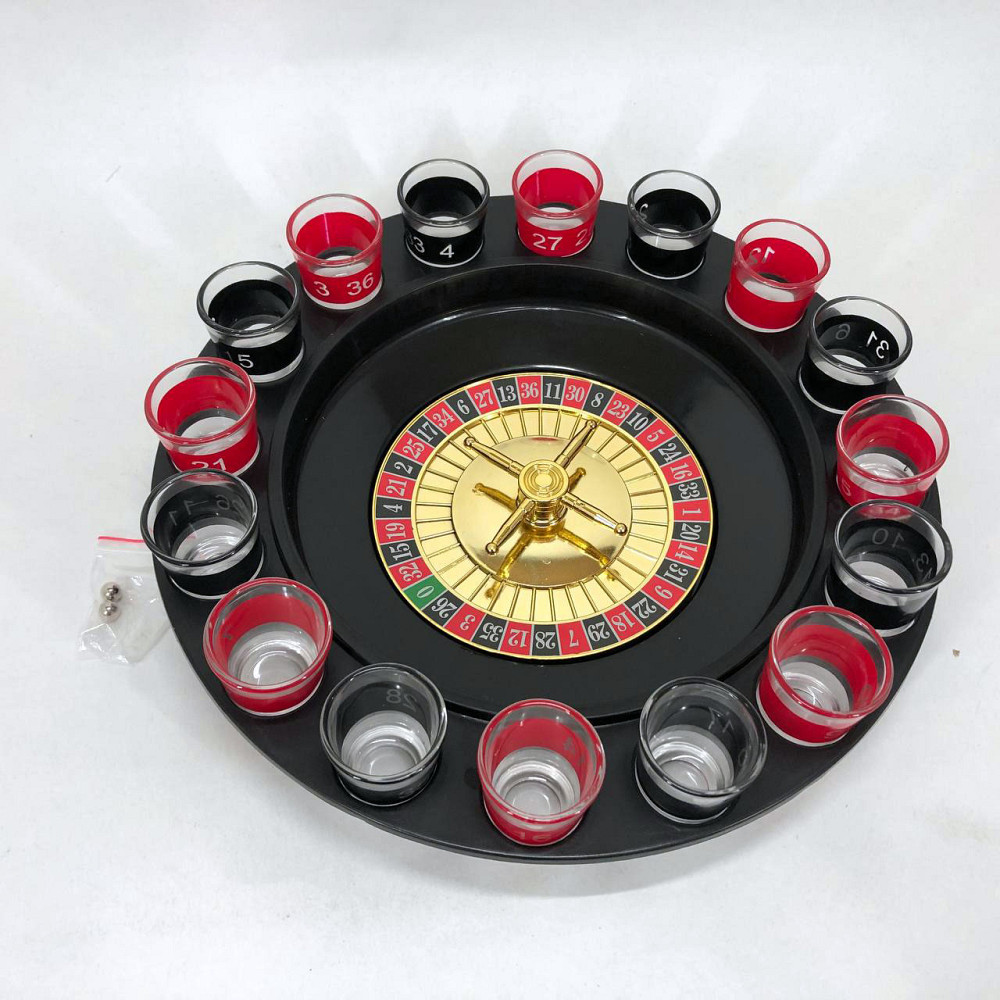 Алкогольная рулетка с рюмками игровой набор 